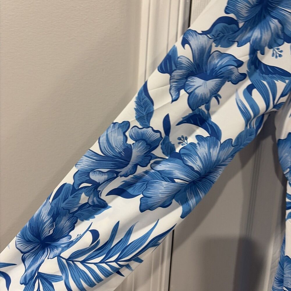 Zesica Floral Blue dress Size Small - Picture 3 of 9